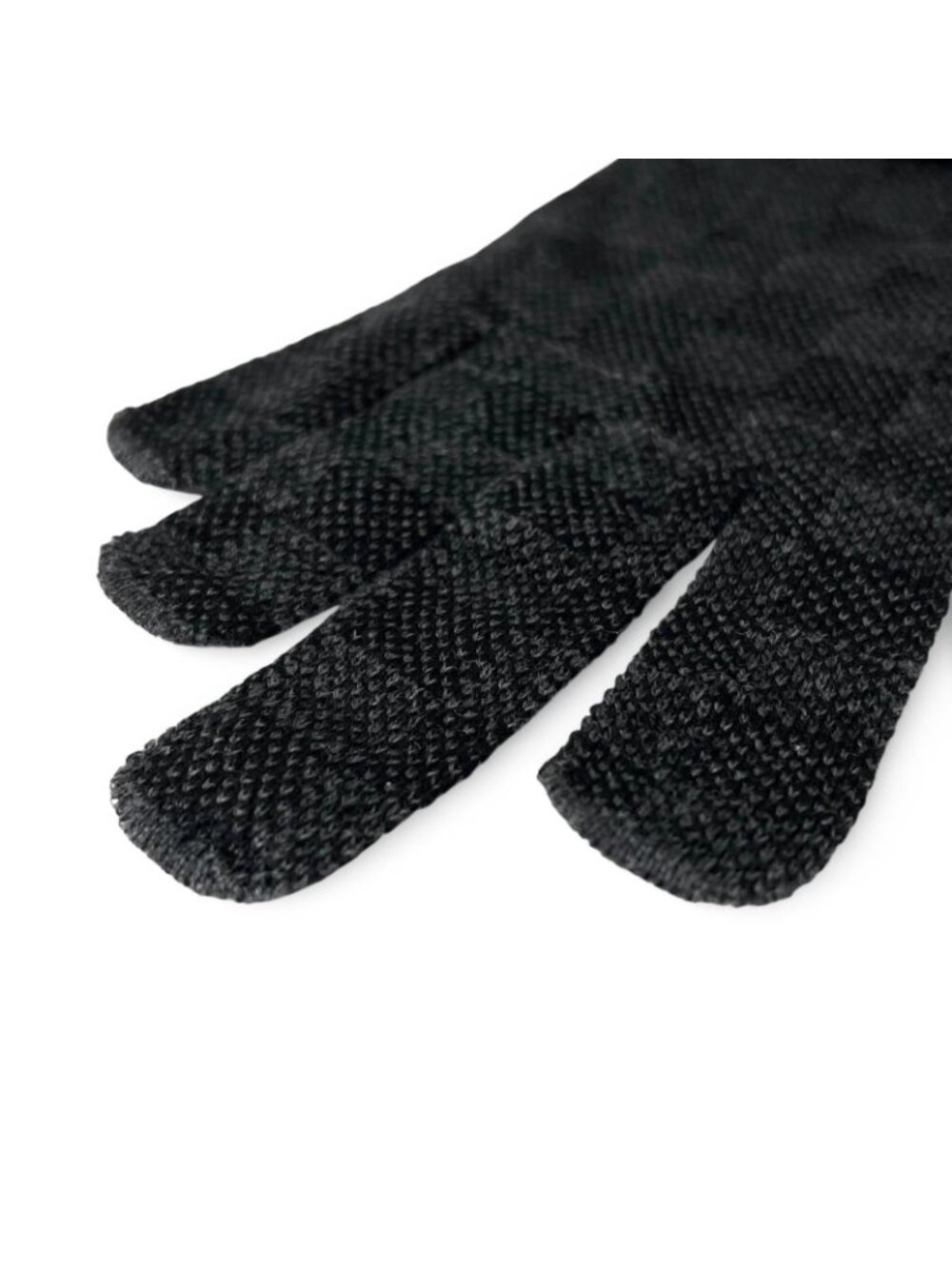 Louis Vuitton Wool Neo Petit Damier Gloves Black - Picture 5 of 8